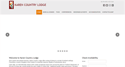 Desktop Screenshot of karencountrylodge.com